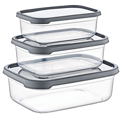  3-PIECE RECTANGULAR STORAGE BOX SET