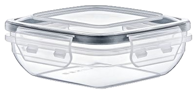 EMBOX COMPARTMENTALIZED TIGHT SQUARE STORAGE CONTAINER