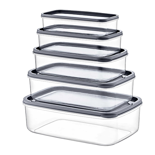 5-PIECE RECTANGULAR STORAGE BOX SET